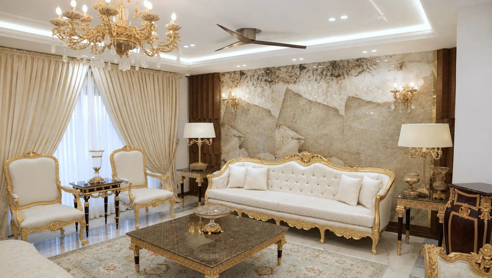 Villa Royale living room