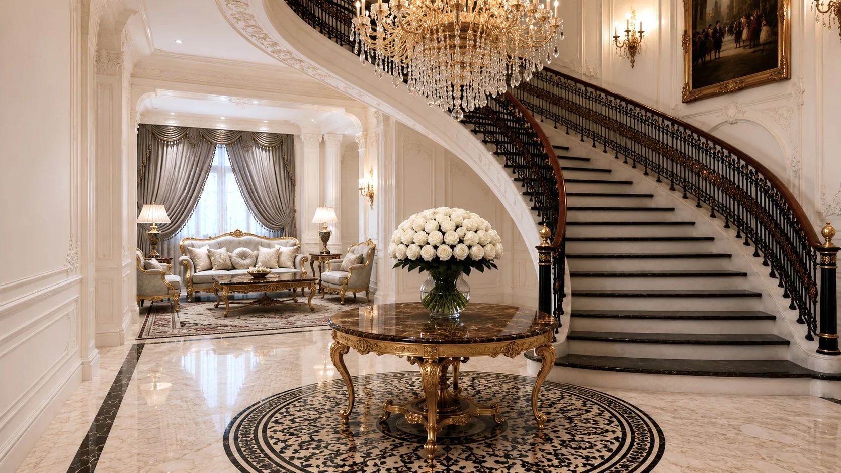 Villa Casa Blanca living room